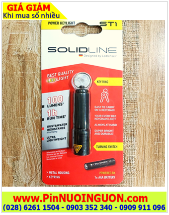 Solidline ST1, Đèn pin siêu sáng móc khóa LEDLENSER Solidline ST1 chính hãng